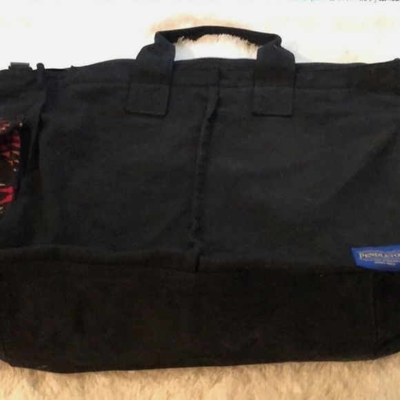 Jumbo family XL duffle tote bag wool Aztec purple red black orange boho travel - Picture 3 of 5